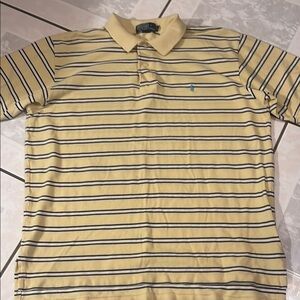 Polo by Ralph Lauren Yellow and Blue Striped Polo
